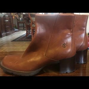 Timberland Brown Genuine Leather Ankle Boots 10 M